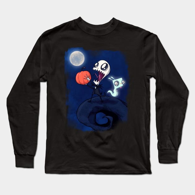 Invader Halloween 2.0 Long Sleeve T-Shirt by LVBart